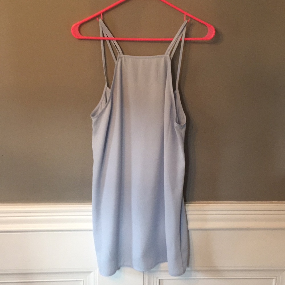 Powder blue mini dress